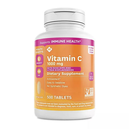 Member's Mark Vitamin C 1000 mg with Rosehips & Citrus Bioflavonoids (500 ct.)