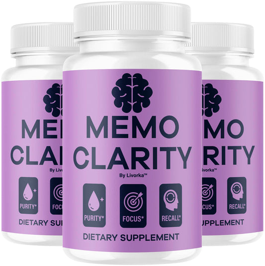 (3 Pack) Memo Clarity Capsules - Advanced Natural Supplement, 180 Capsules BritishVita | Premium UK Vitamins & Wellness Supplements