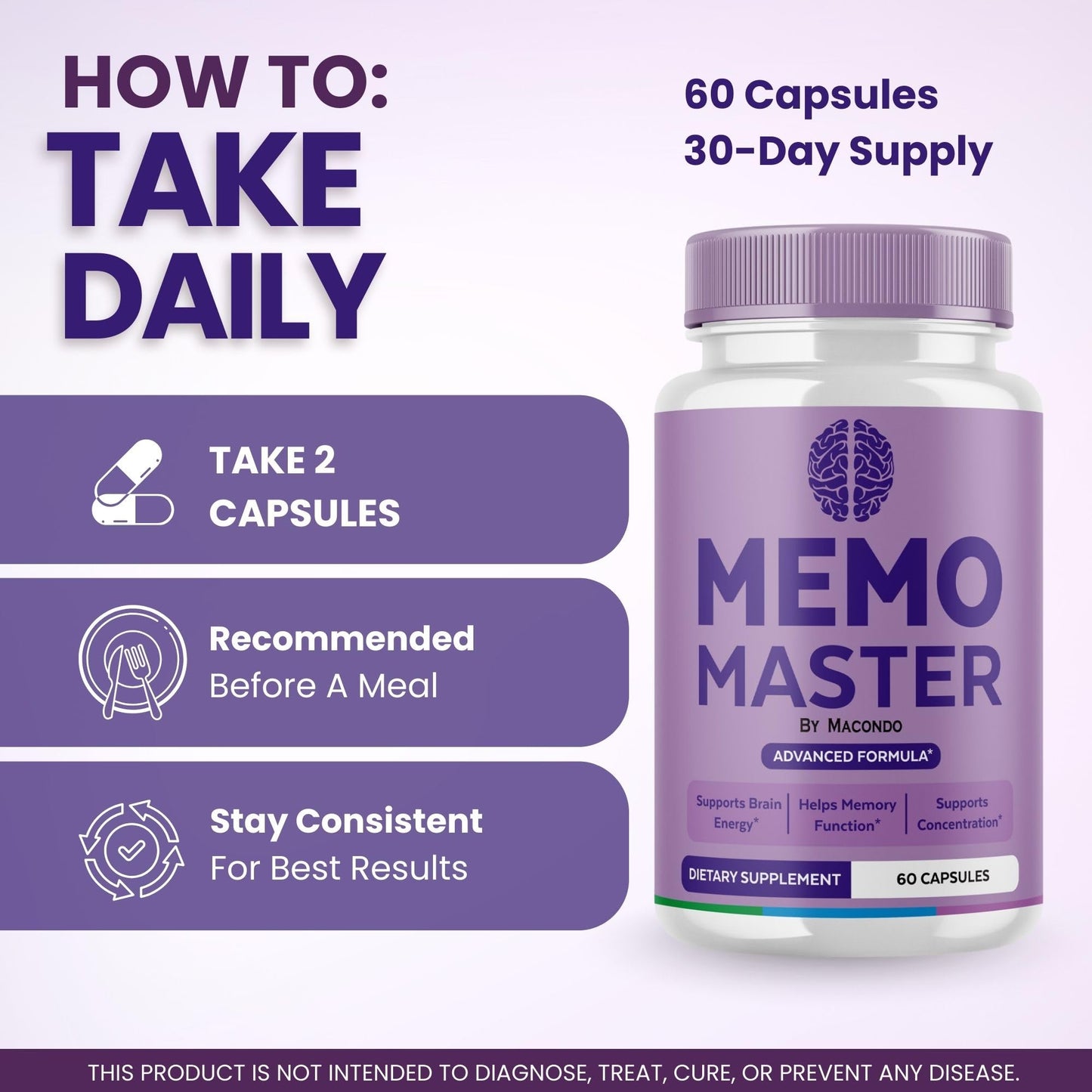 Memo Master Capsules (2-Pack) – All-Natural Memory & Focus Support