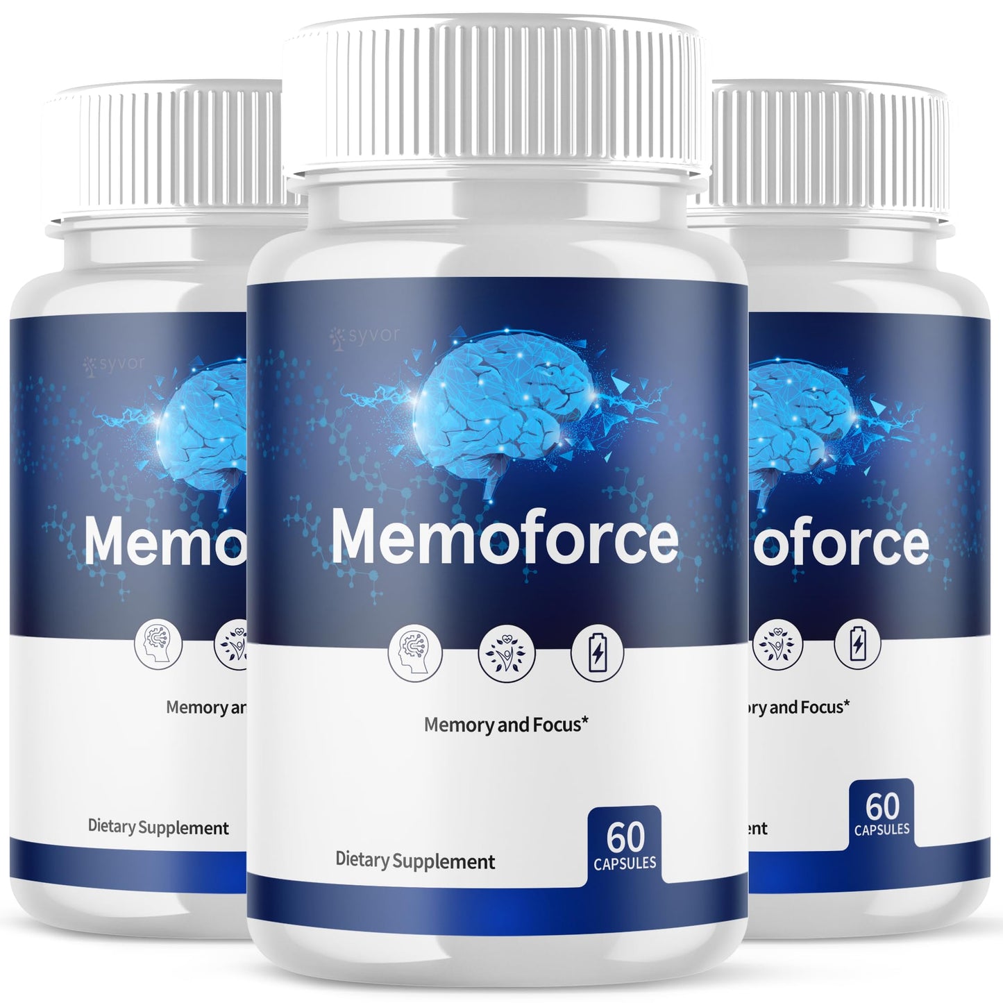 (3 Pack) Memoforce Capsules | Brain Health Support | All-Natural, Max Strength