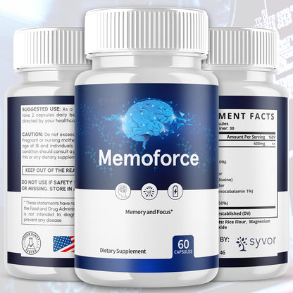 (3 Pack) Memoforce Capsules | Brain Health Support | All-Natural, Max Strength