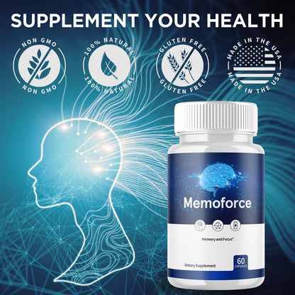 (3 Pack) Memoforce Capsules | Brain Health Support | All-Natural, Max Strength