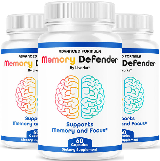 (3 Pack) Memory Defender Capsules – Brain Support Pills & Daily Wellness BritishVita | Premium UK Vitamins & Wellness Supplements
