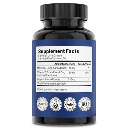 Nootlyn Methylene Blue Pharmaceutical Grade – 15 mg Capsule for Memory, Focus & Clarity