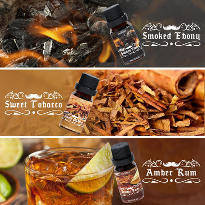 Men Diffuser Oils Gift Set | SNOWSEN Gentlemen's Essential Oils for Home Diffusers