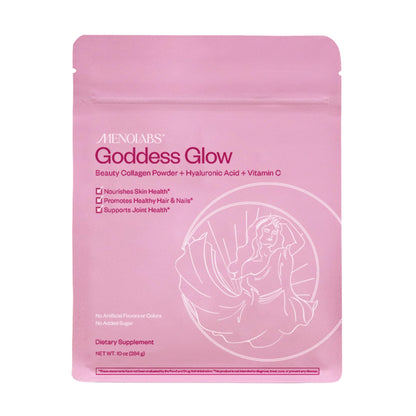 MENOLABS Goddess Glow Collagen Peptides Powder – Type I & III, 14 Servings, Unflavored