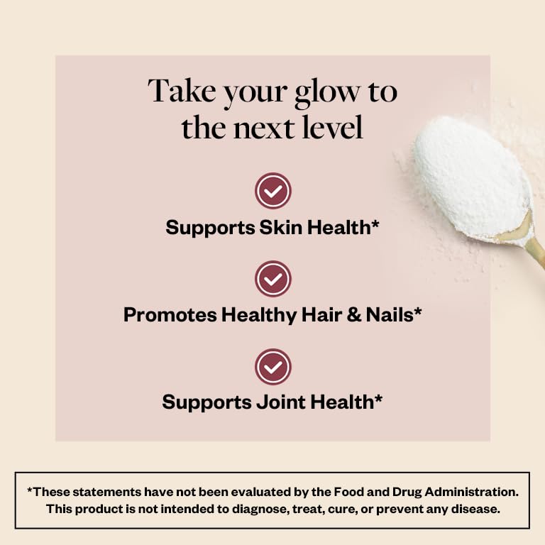 MENOLABS Goddess Glow Collagen Peptides Powder – Type I & III, 14 Servings, Unflavored