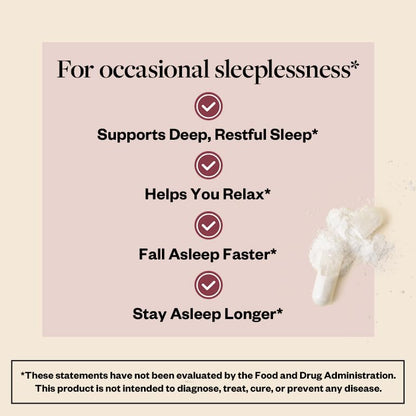 MENOLABS Well Rested Sleep Aid – 60 Capsules | Menopause Sleep Support