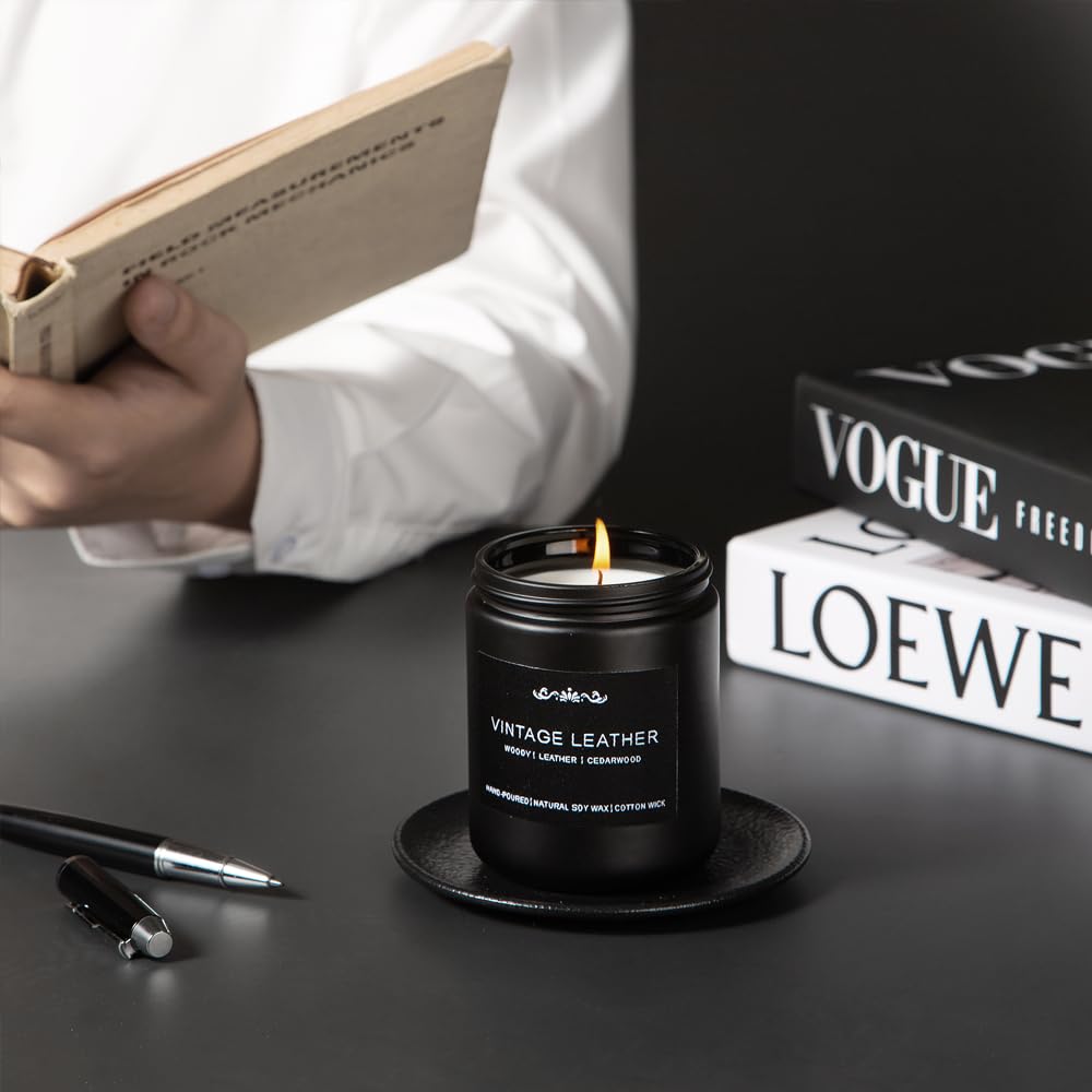 Scented Candles for Men — 6-Pack, 42oz, 300 Hours Burn Time