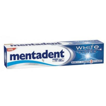 Mentadent White System Toothpaste 75ml – Pack of 3