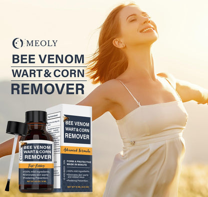 MEOLY Bee Venom Wart Remover – Fast-Acting 20% Salicylic Acid for Plantar and Genital Warts | Targeted Wart Care