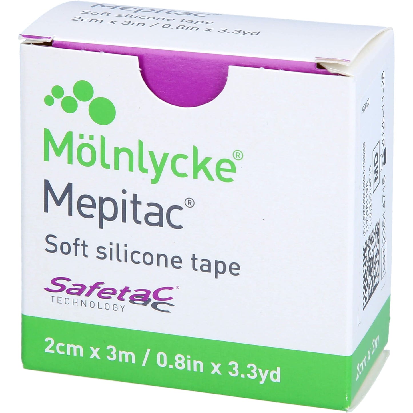 Mepitac 2 x 300 cm Roll Non-Sterile by Mlnlycke Health Care GmbH | Self-Adhesive Waterproof Scar Silicone Tape
