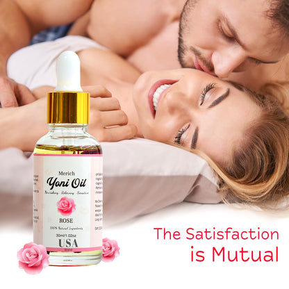 MERICH Natural Yoni Oil - Floral Detox, pH Balance, Odor Control | Rose
