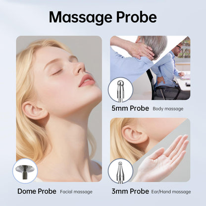 Electronic Acupuncture Meridian Pen – Pain Relief with 3 Massage Heads, Rechargeable