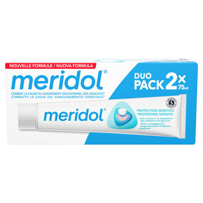 Meridol Gencives Irritees Dentifrice Pack Double – 2 x 75 ml