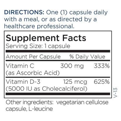 Metabolic Maintenance Vitamin D3 5000 IU – Pure D3 + Vitamin C (90 Softgels)