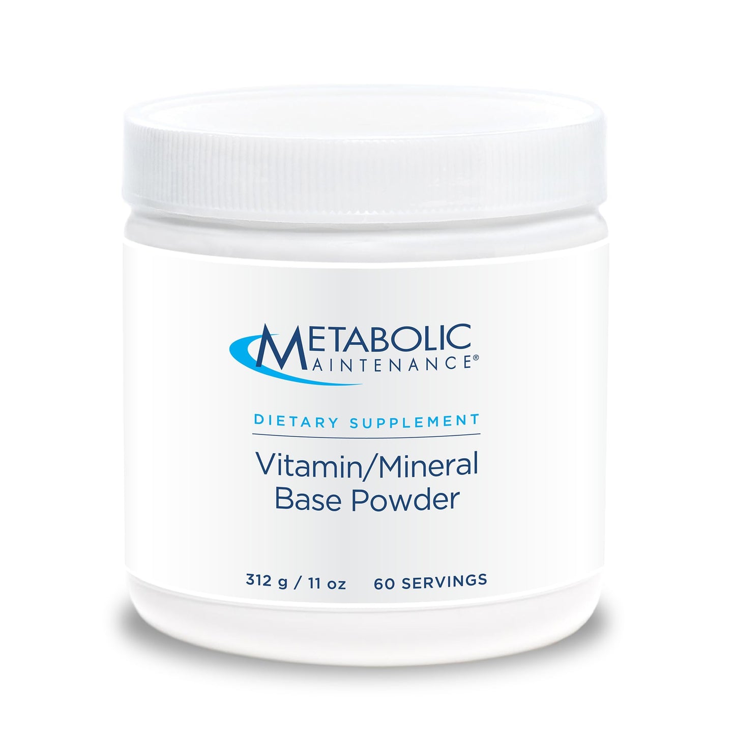 Metabolic Maintenance Vitamin Mineral Base Powder – Iron Free Multivitamin with Active B Vitamins + Chelated Minerals (312g, 60 Servings)