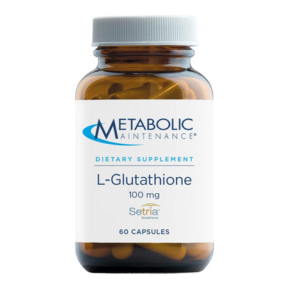 Metabolic Maintenance L-Glutathione 100mg – Antioxidant & Immune/Liver Support (60 Caps)
