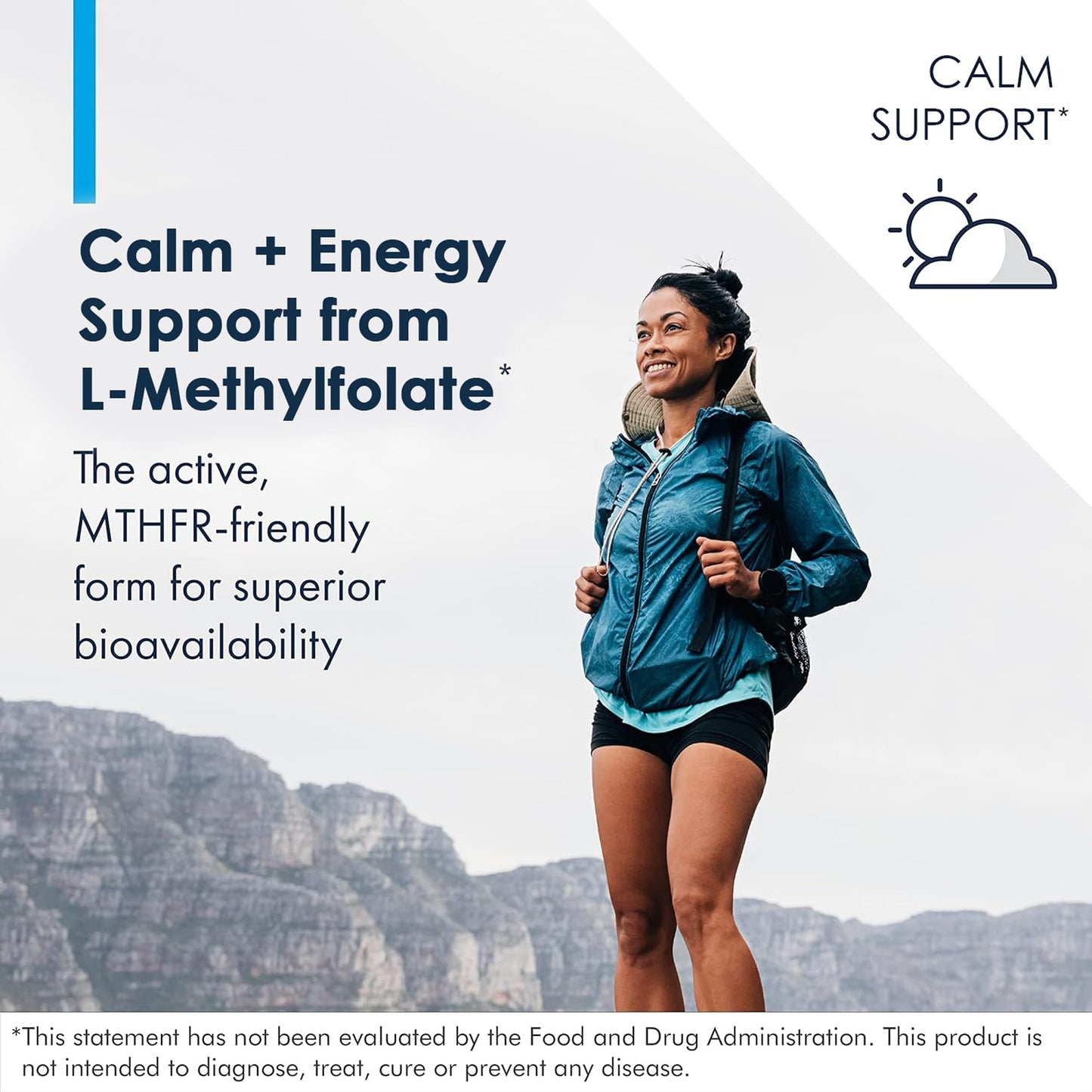 Metabolic Maintenance L-Methylfolate 10 mg – Brain Health, Focus & Calm (90 Capsules)