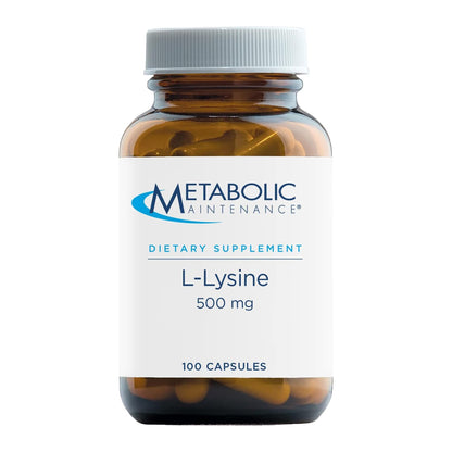 Metabolic Maintenance L-Lysine 500mg – Vegan, No Fillers | 100 Capsules
