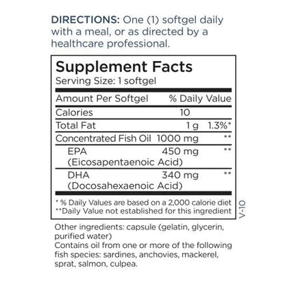 Metabolic Maintenance Mega Omega Extra Strength – 1000 mg EPA/DHA Fish Oil