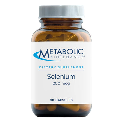 Metabolic Maintenance Selenium 200mcg Capsules – L-Selenomethionine for Thyroid Health & Immune Support (90 Caps)