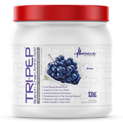 Metabolic Nutrition Tri-Pep BCAA Powder - Grape, 400g (40 Servings)