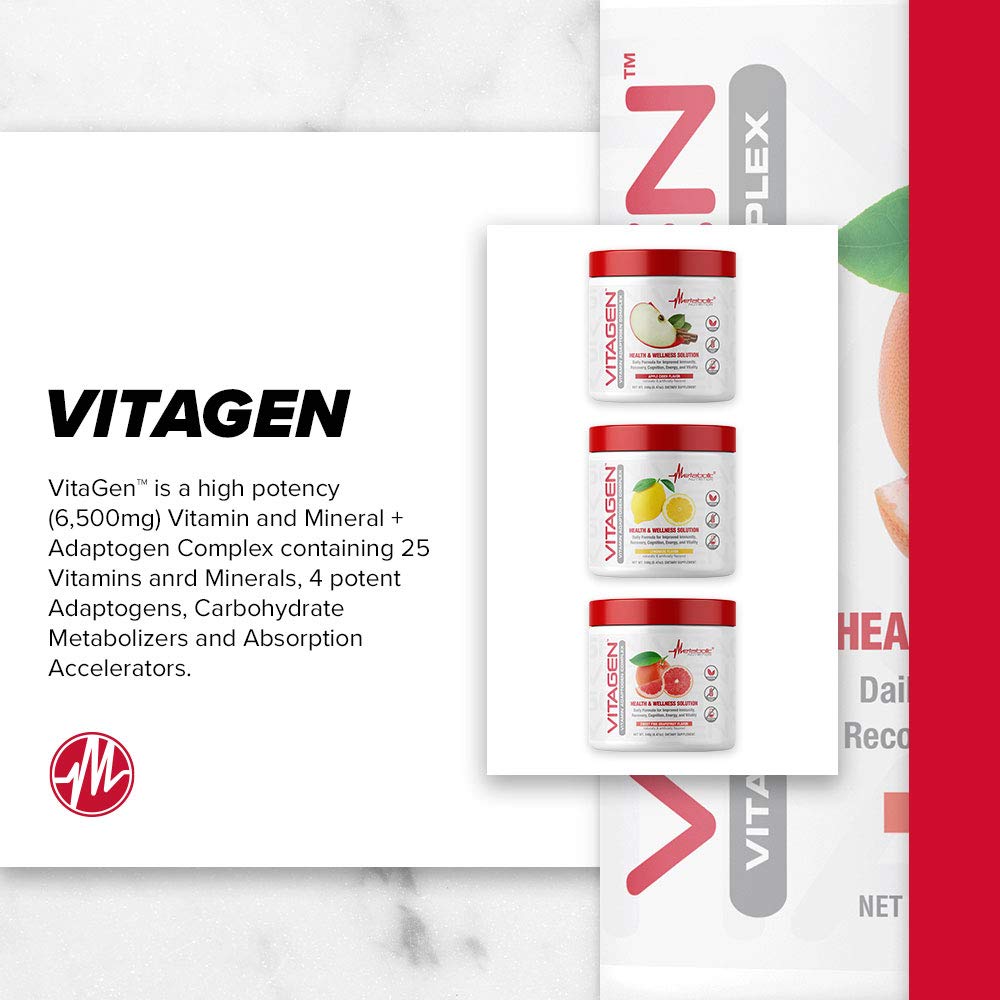 Metabolic Nutrition Vitagen Vitamin Adaptogen Complex – 240 g | Immune Support & Energy