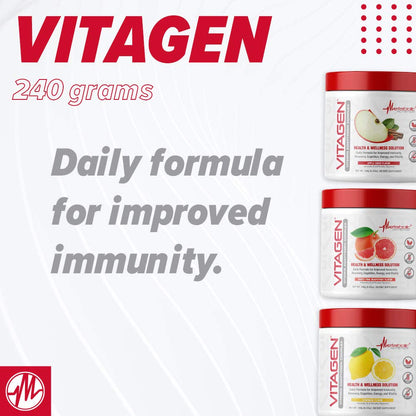 Metabolic Nutrition Vitagen Vitamin Adaptogen Complex – 240 g | Immune Support & Energy