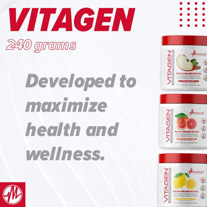 Metabolic Nutrition Vitagen Vitamin Adaptogen Complex – 240 g | Immune Support & Energy