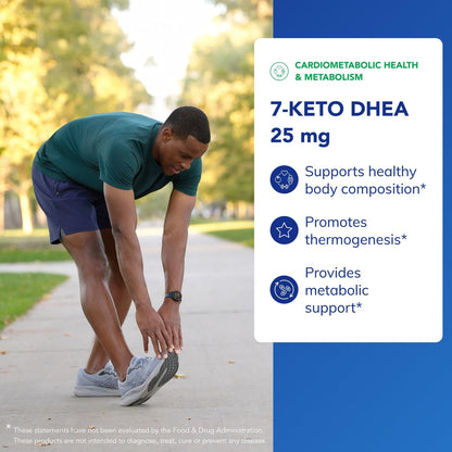 Pure Encapsulations 7-Keto DHEA 25 mg – Unique DHEA Metabolite for Thermogenesis | 60 Capsules