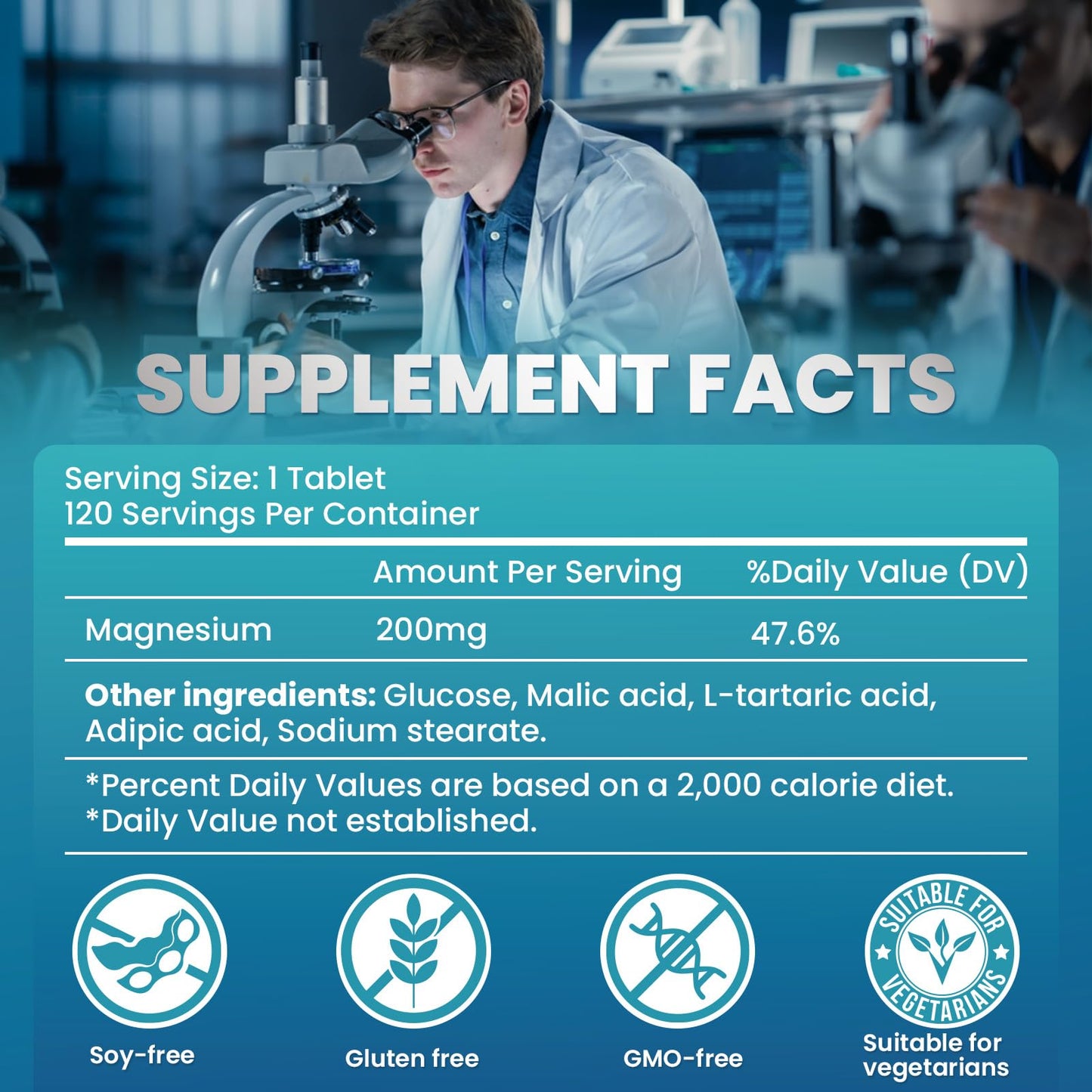 Hydrogen Water Tablets H2 Molecular 120 | Magnesium for Brain Health