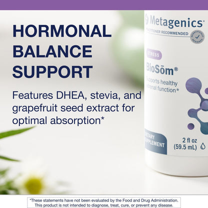Metagenics BioSom Liposomal DHEA Spray – Hormone Balance, Stress & Energy | Non-GMO, Gluten-Free, Vegan