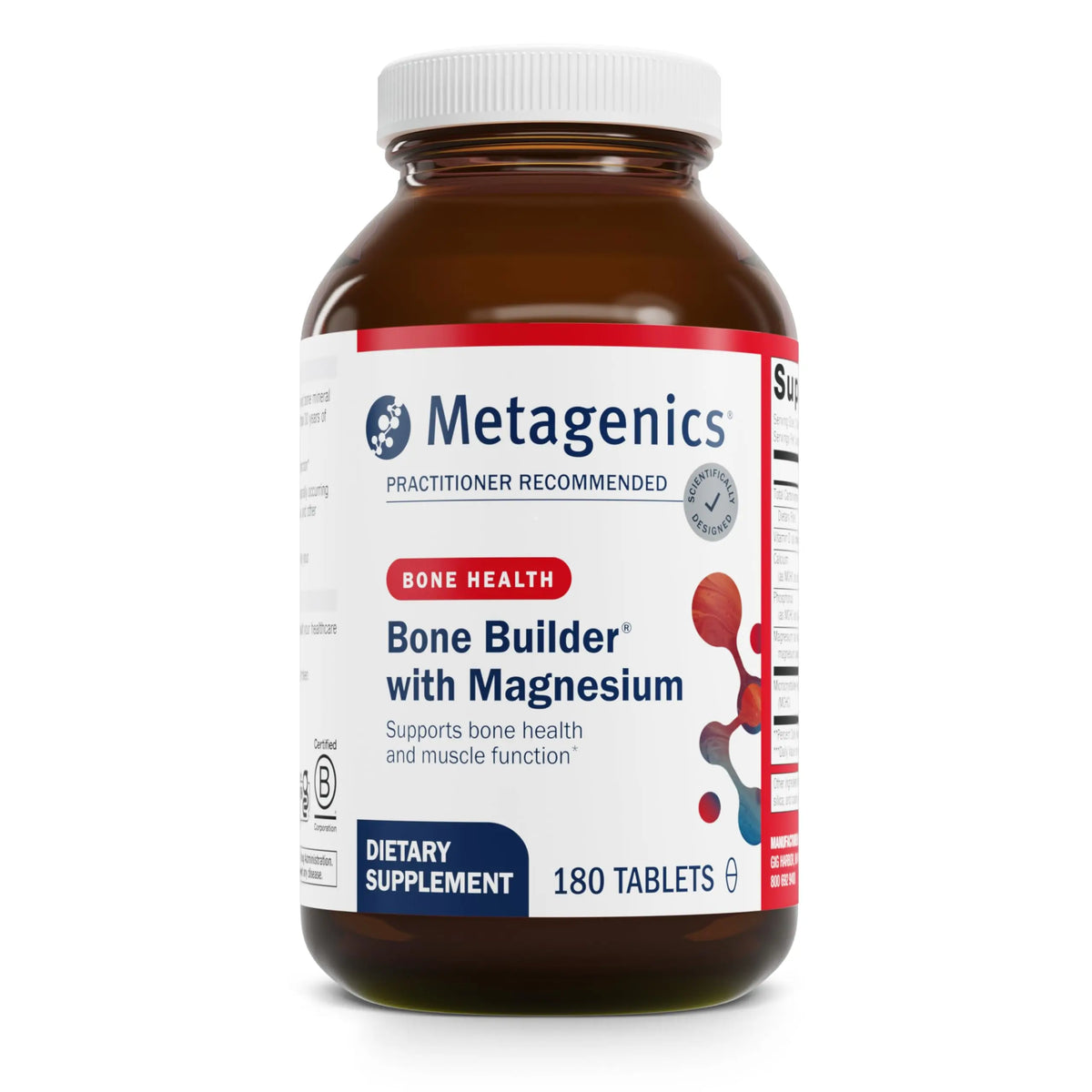 Metagenics Bone Builder with Magnesium – Calcium, Vitamin D & Chelated Magnesium for Stronger Bones | Non-GMO & Gluten-Free | 180 Tablets BritishVita | Premium UK Vitamins & Wellness Supplements