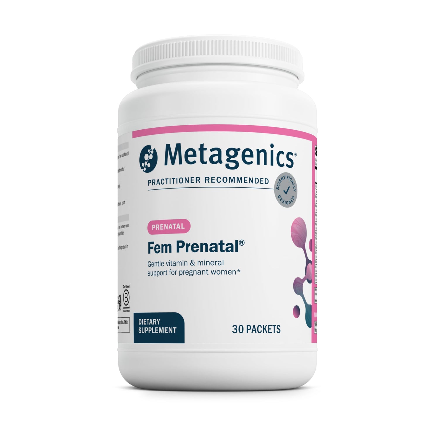 Metagenics Fem Prenatal – Prenatal Vitamin & Mineral Packs (30 Packets)