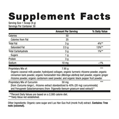 Metagenics Golden Fusion CurQfen Curcumin with Grass-Fed Collagen Peptides - 30 Servings