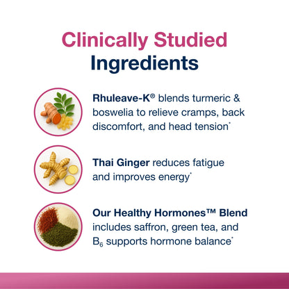 Metagenics HerWellness Rapid Period Relief – Fast-Acting Herbal Support (20 Softgels)