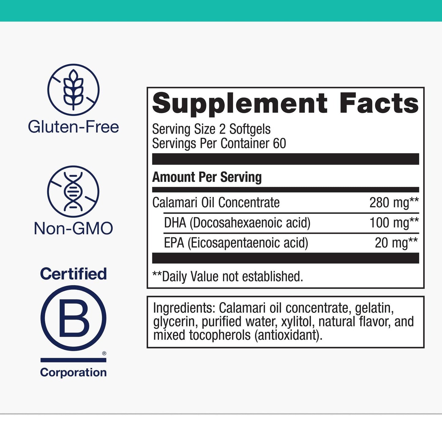 Metagenics MetaKids DHA – Kids DHA & EPA Softgels from Calamari Oil | Non-GMO, Gluten-Free