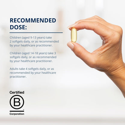 Metagenics OmegaGenics Fish Oil 720 mg EPA-DHA | High Potency Omega-3, Purity-Tested & Sustainably Sourced | 120 Softgels