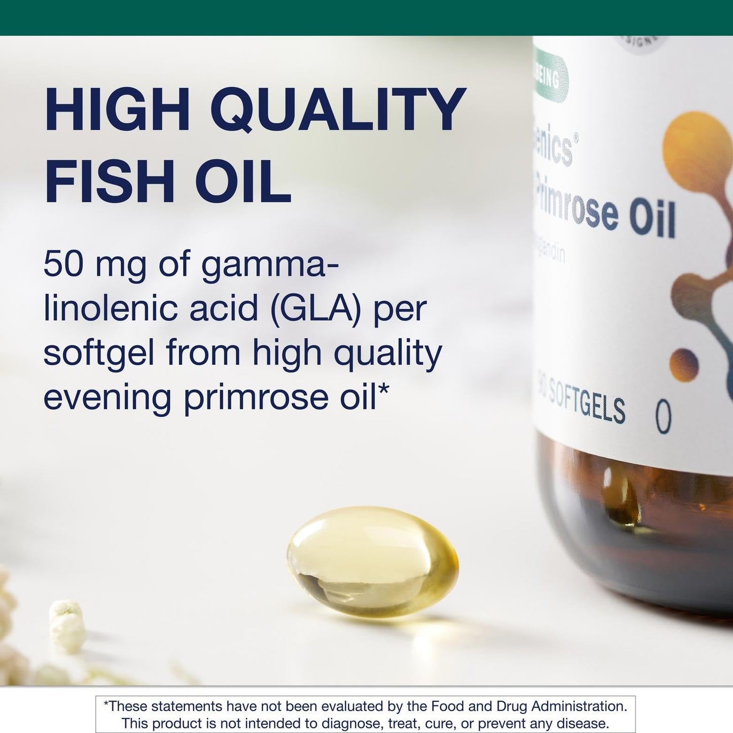 Metagenics OmegaGenics Evening Primrose Oil – 419 mg Omega-6, 50 mg GLA