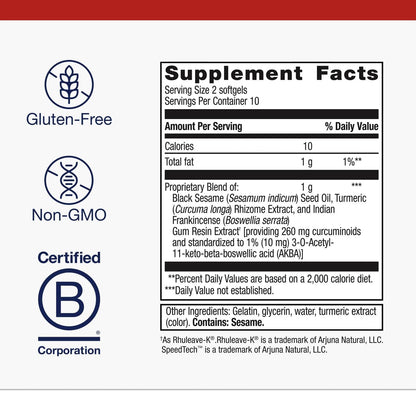 Metagenics Rapid Relief - Herbal Softgel with Turmeric & Boswellia | Fast, Drug-Free Comfort Support