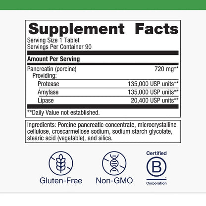 Metagenics SpectraZyme HighPotency Pancreatic Enzyme Supplement | Gluten Free, Non-GMO | 90 Capsules BritishVita | Premium UK Vitamins & Wellness Supplements