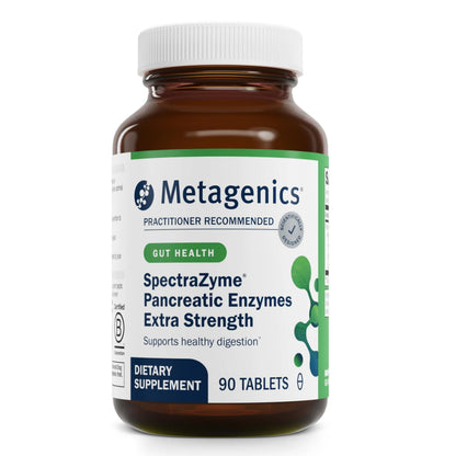 Metagenics SpectraZyme HighPotency Pancreatic Enzyme Supplement | Gluten Free, Non-GMO | 90 Capsules BritishVita | Premium UK Vitamins & Wellness Supplements