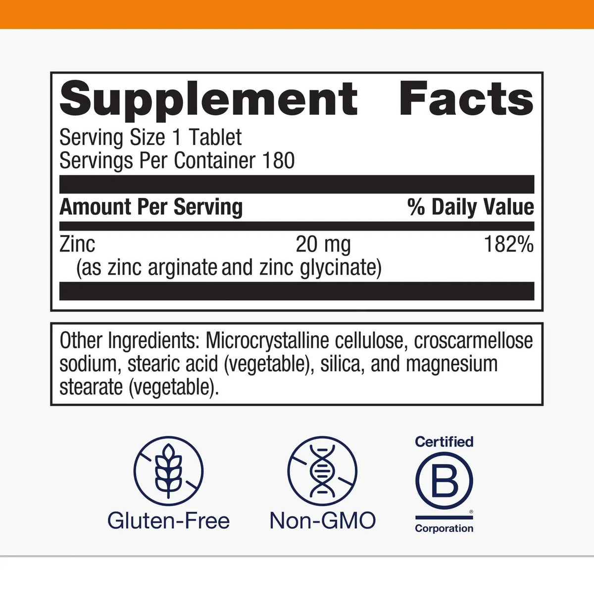 Metagenics Zinc A.G. Chelated Zinc with Arginine & Glycine – Immune, Bone, Skin Support | 180 Tablets BritishVita | Premium UK Vitamins & Wellness Supplements