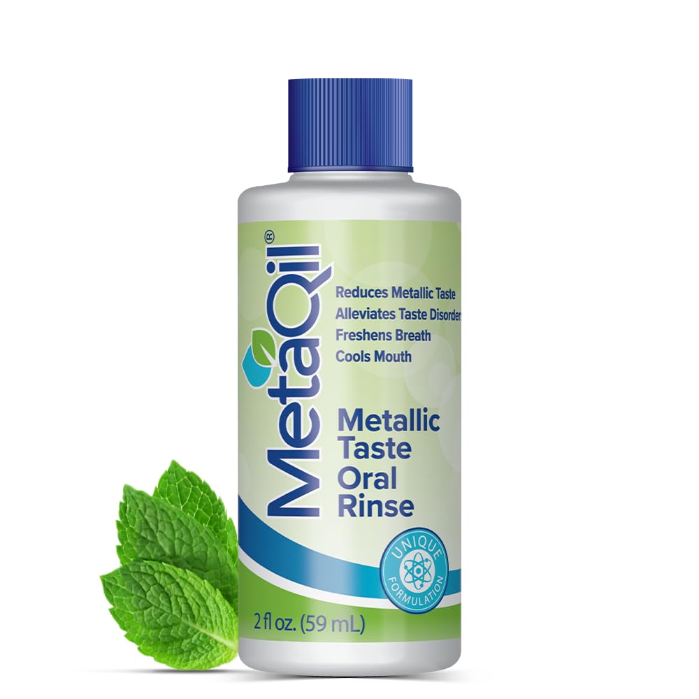 MetaQil Oral Rinse – Relieve Metallic & Bitter Tastes, 8 Core Ingredients, 2 Fl Oz