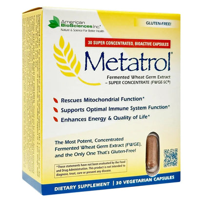 Metatrol Fermented Wheat Germ Extract - Immune & Mitochondria BritishVita | Premium UK Vitamins & Wellness Supplements