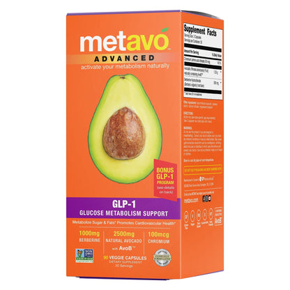Metavo Advanced GLP-1 Metabolism Support – Boost Metabolism & Energy (90 Capsules)