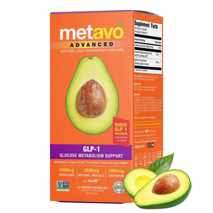 Metavo Advanced GLP-1 Metabolism Support – Boost Metabolism & Energy (90 Capsules)