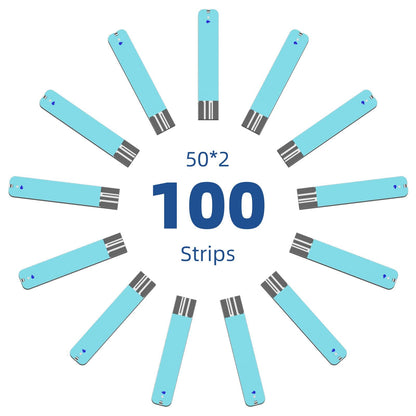 Metene TD-4116 Blood Glucose Test Strips - 100 Count for TD-4116 & S Meters