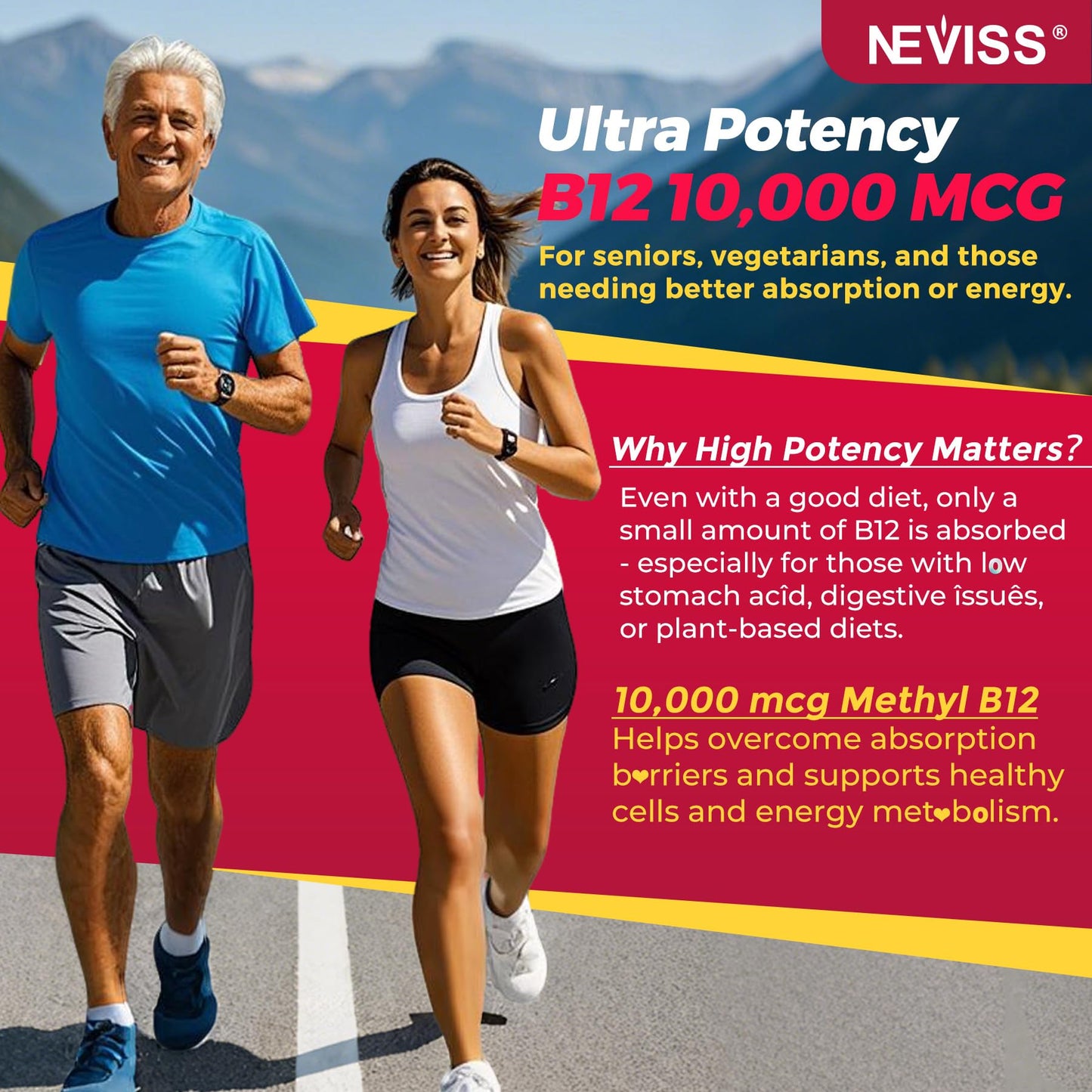 Methyl B12 Gummies 10,000 mcg Liposomal | Energy, Focus & Immunity